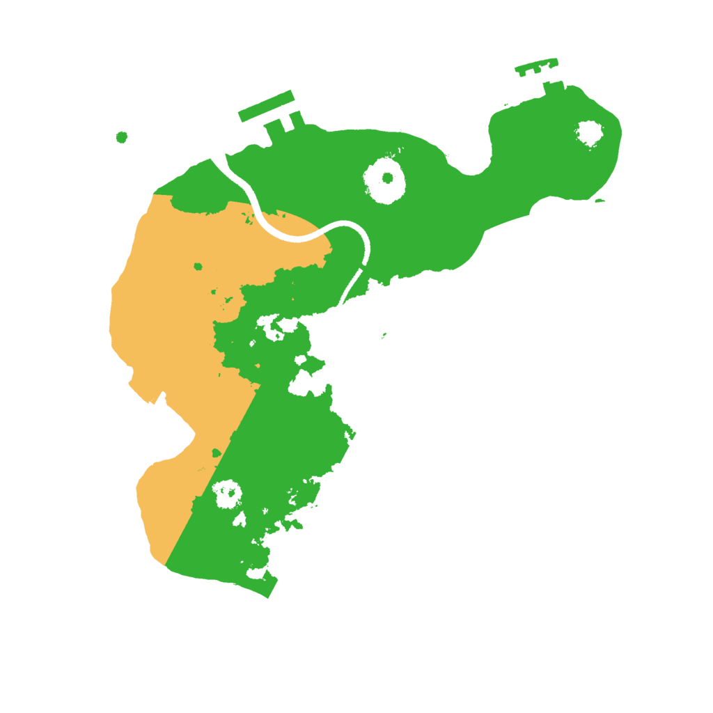 Biome Rust Map: Procedural Map, Size: 2500, Seed: 6142148