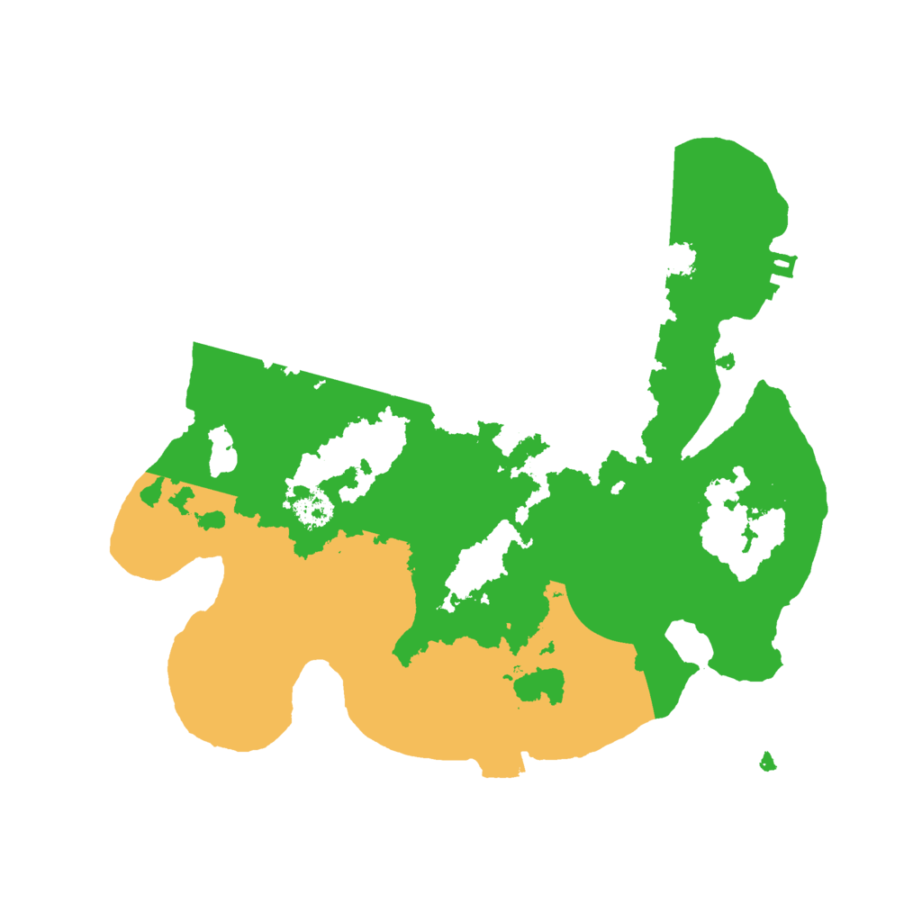 Biome Rust Map: Procedural Map, Size: 2500, Seed: 1501081