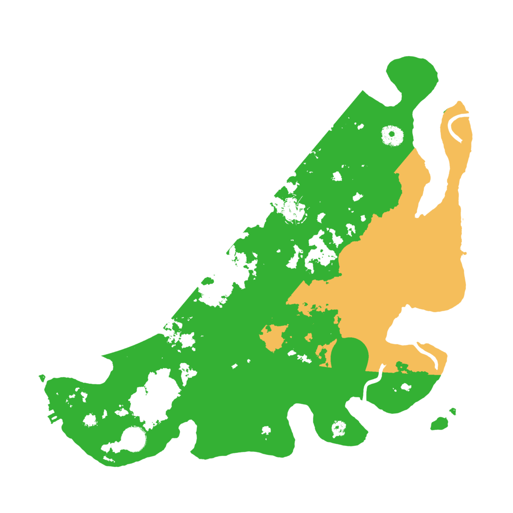 Biome Rust Map: Procedural Map, Size: 3600, Seed: 17