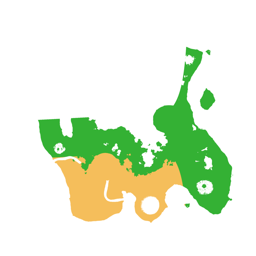 Biome Rust Map: Procedural Map, Size: 2500, Seed: 3534021