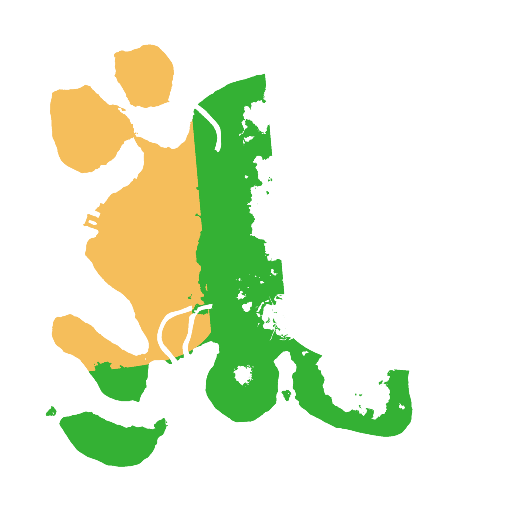 Biome Rust Map: Procedural Map, Size: 2500, Seed: 2206583