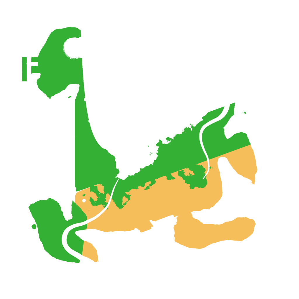 Biome Rust Map: Procedural Map, Size: 2500, Seed: 2644203