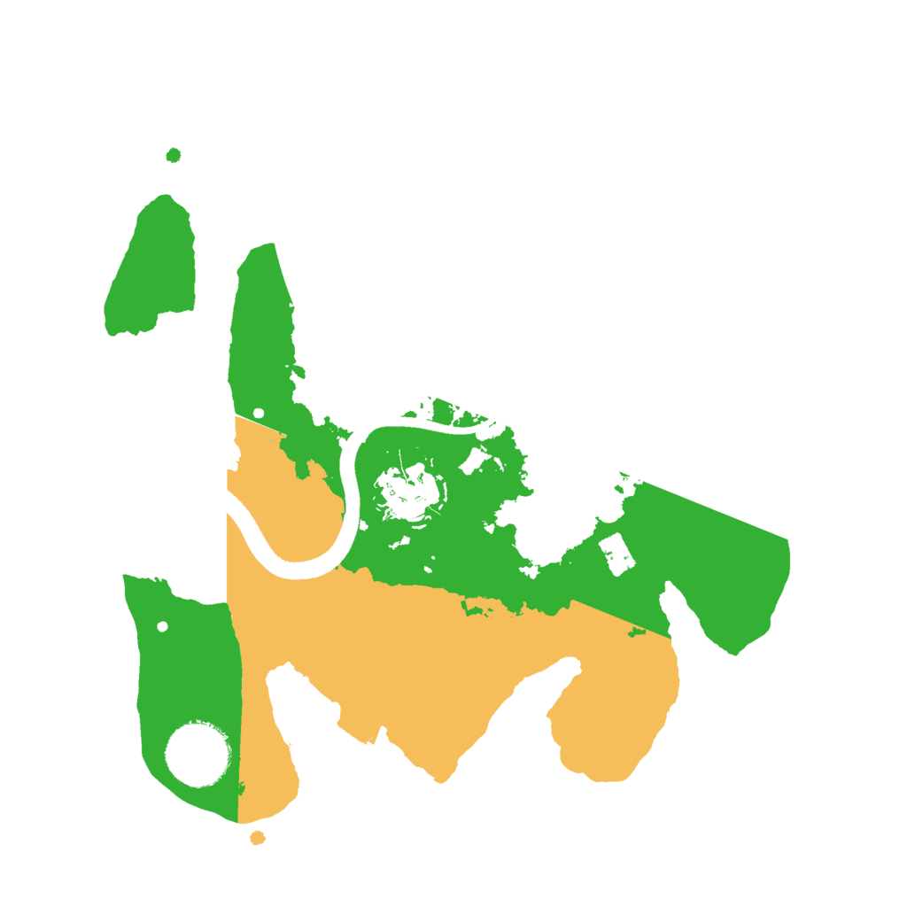 Biome Rust Map: Procedural Map, Size: 2500, Seed: 5852594