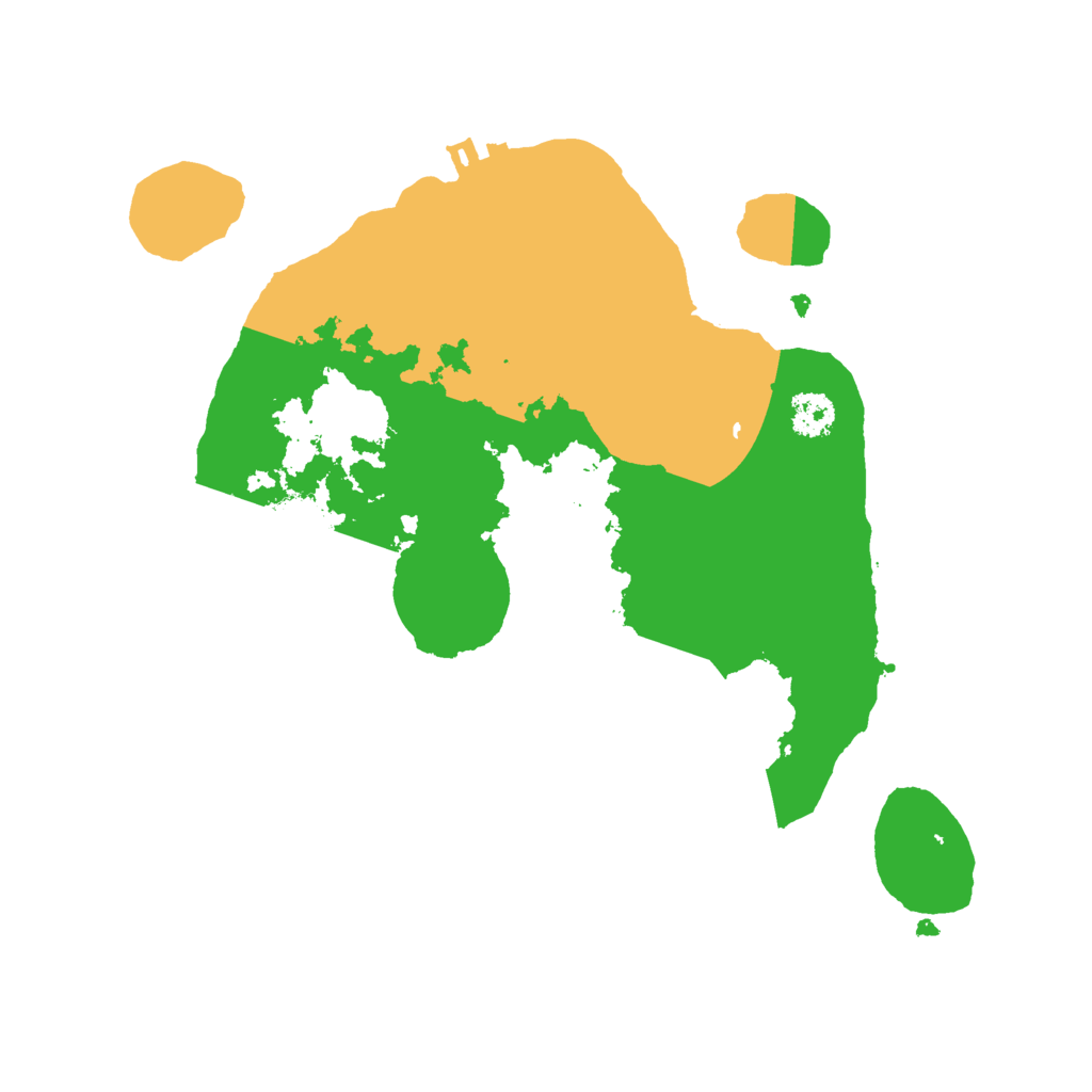 Biome Rust Map: Procedural Map, Size: 2500, Seed: 676960