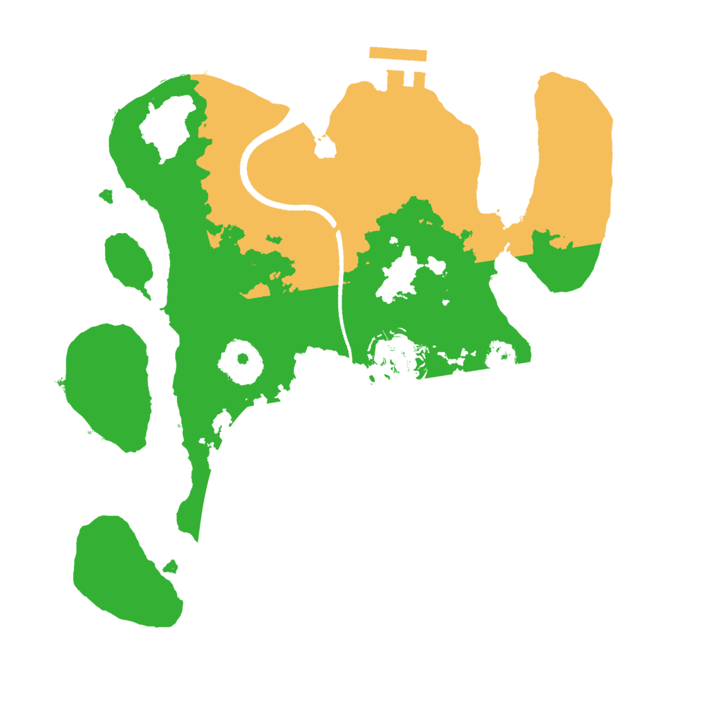 Biome Rust Map: Procedural Map, Size: 2500, Seed: 5258290