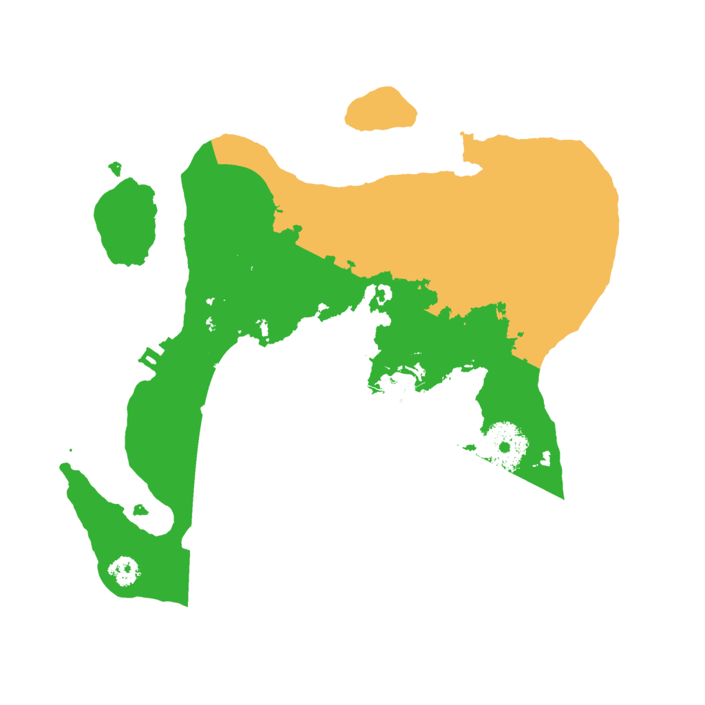 Biome Rust Map: Procedural Map, Size: 2500, Seed: 3446652