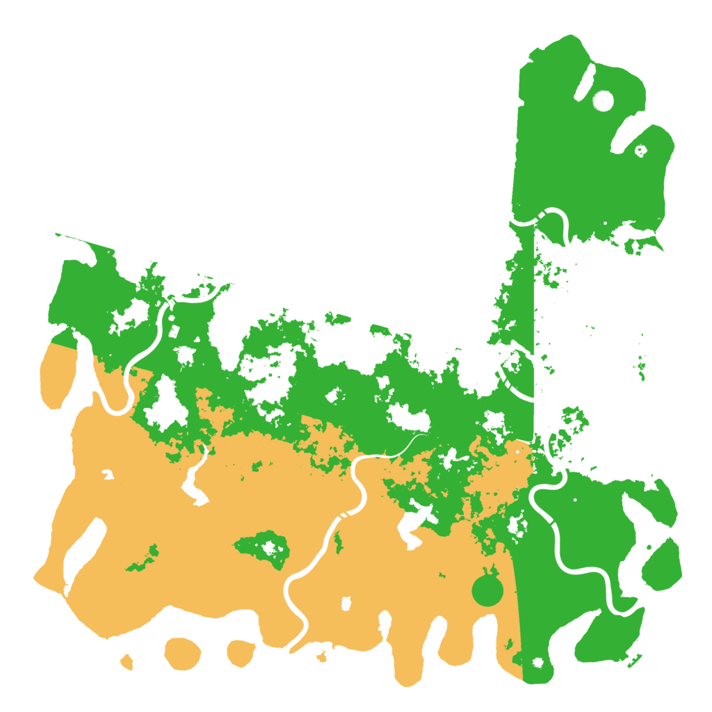 Biome Rust Map: Procedural Map, Size: 6000, Seed: 1345026131
