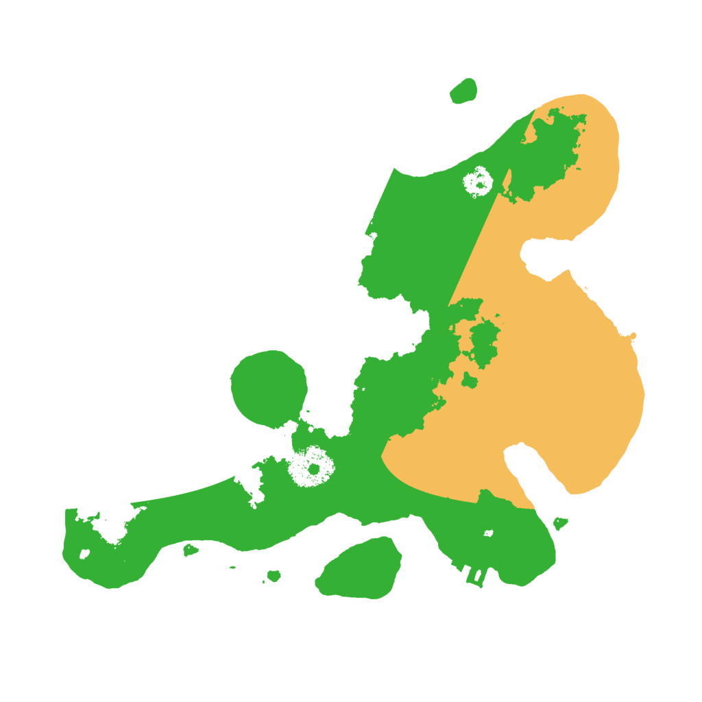 Biome Rust Map: Procedural Map, Size: 2500, Seed: 4888811