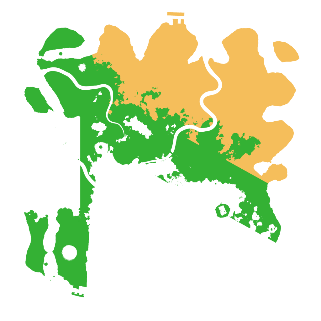 Biome Rust Map: Procedural Map, Size: 3800, Seed: 43