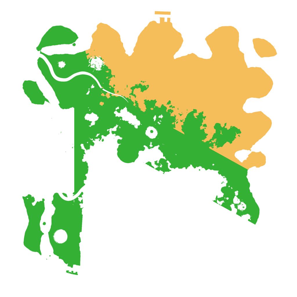 Biome Rust Map: Procedural Map, Size: 3800, Seed: 43