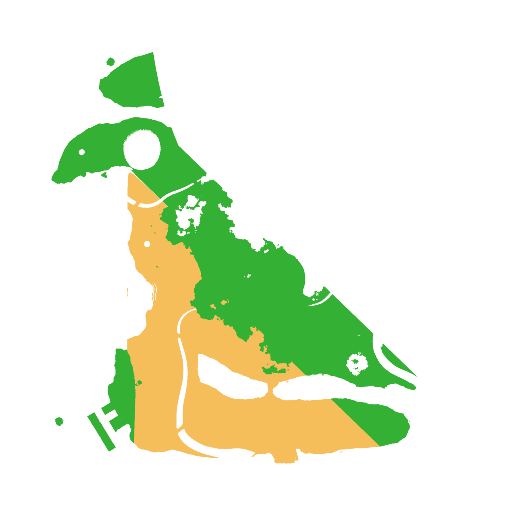 Biome Rust Map: Procedural Map, Size: 2500, Seed: 3606965