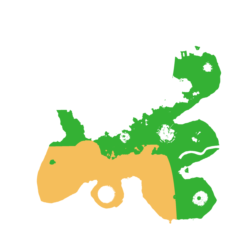 Biome Rust Map: Procedural Map, Size: 2500, Seed: 3658282