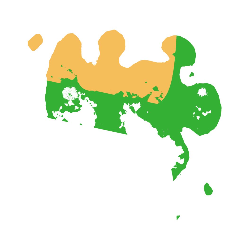 Biome Rust Map: Procedural Map, Size: 2500, Seed: 1489284