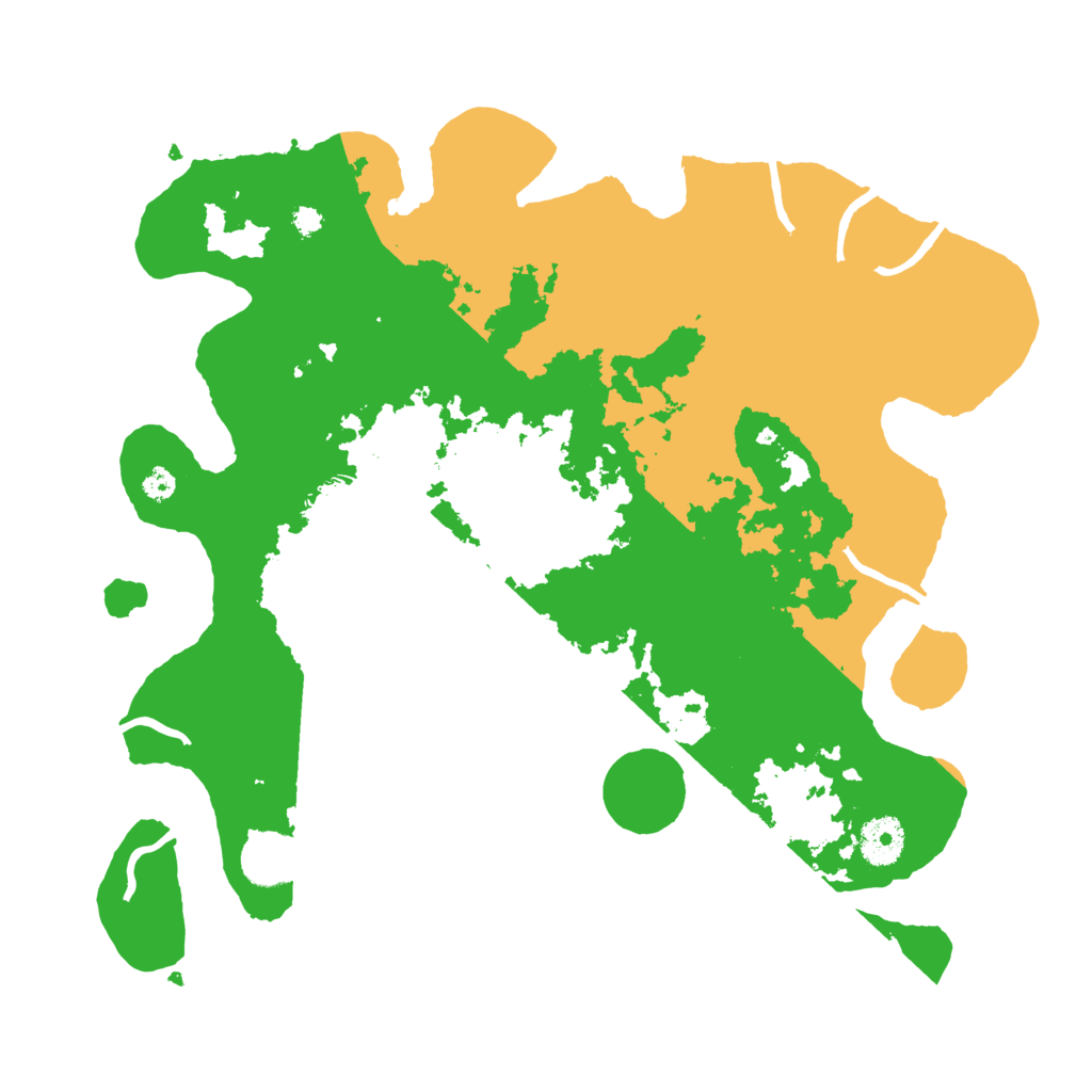 Biome Rust Map: Procedural Map, Size: 3500, Seed: 100500