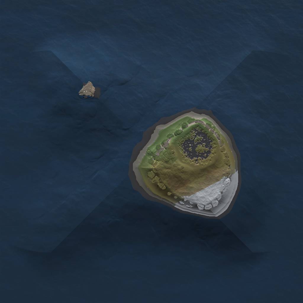 Rust Map: Procedural Map, Size: 1000, Seed: 1377758854, 3 Monuments