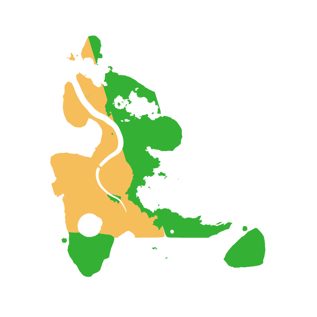 Biome Rust Map: Procedural Map, Size: 2500, Seed: 3908594