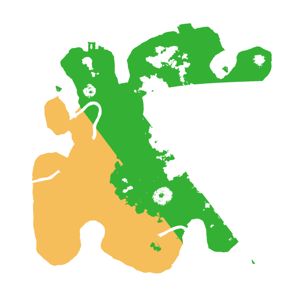 Biome Rust Map: Procedural Map, Size: 2500, Seed: 566197