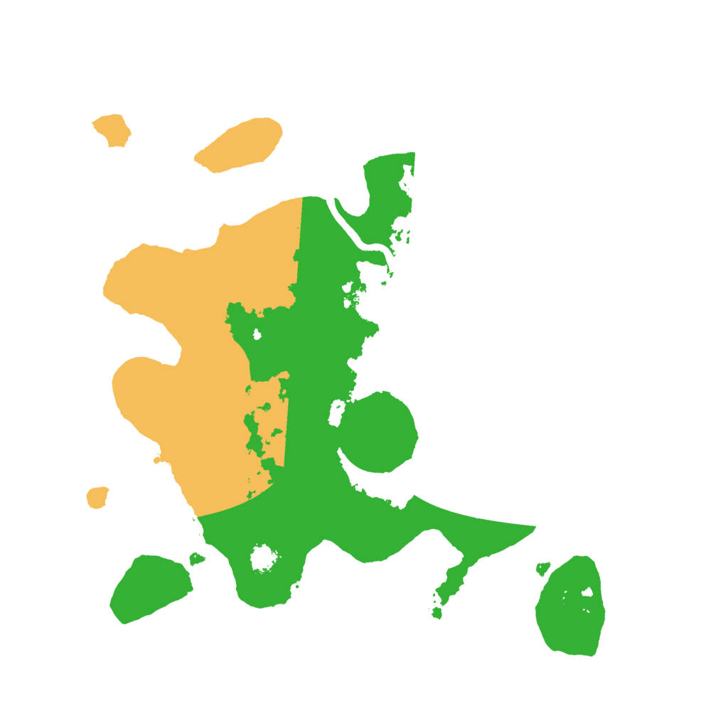 Biome Rust Map: Procedural Map, Size: 2500, Seed: 421635