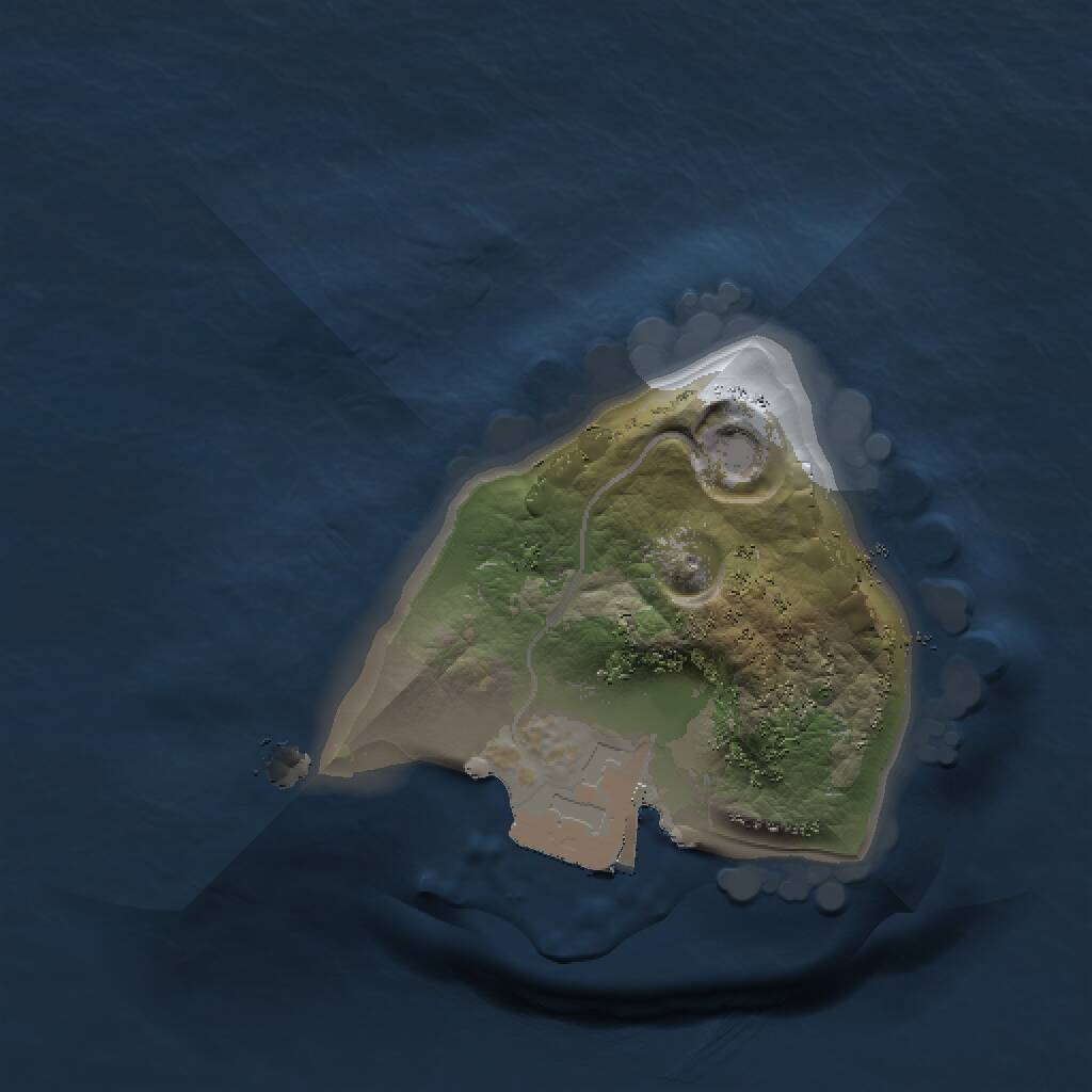 Rust Map: Procedural Map, Size: 1000, Seed: 12485, 1 Monuments