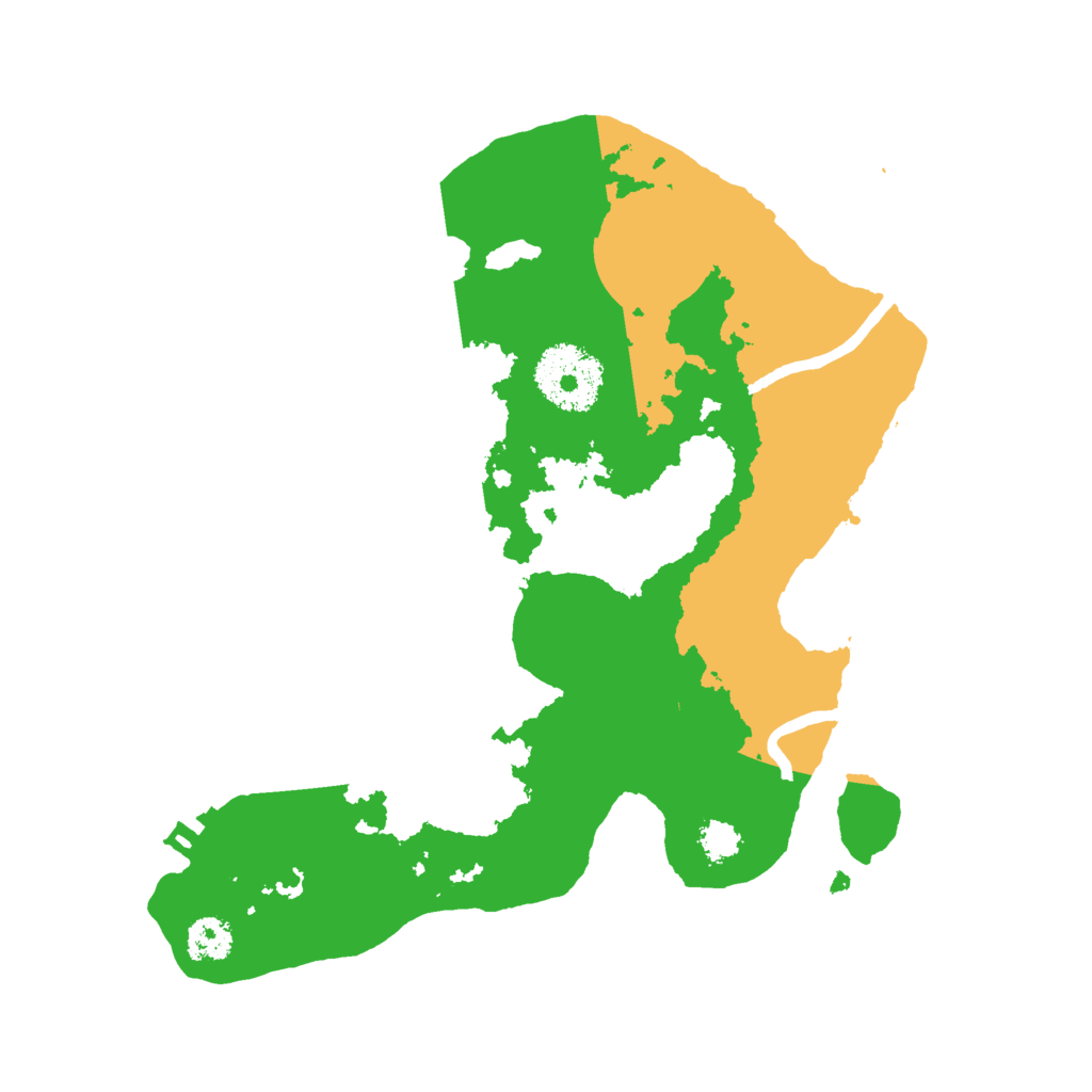 Biome Rust Map: Procedural Map, Size: 2500, Seed: 3920766