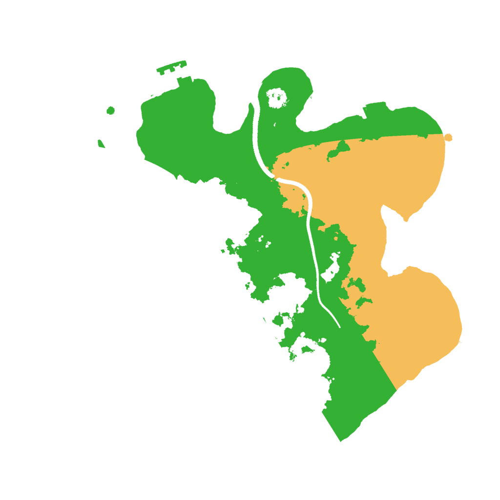 Biome Rust Map: Procedural Map, Size: 2500, Seed: 2599075