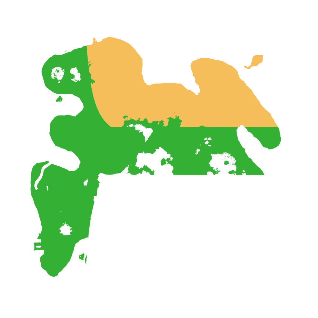 Biome Rust Map: Procedural Map, Size: 2500, Seed: 442711