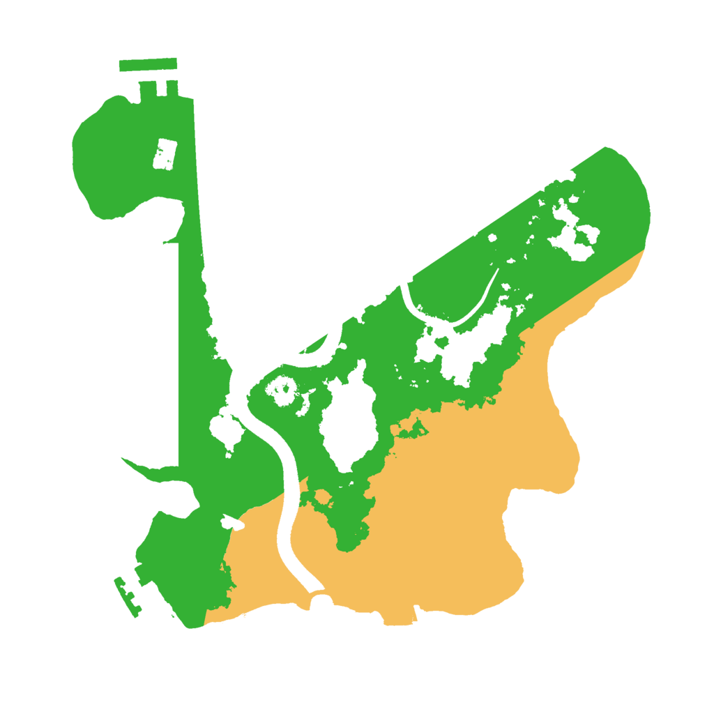 Biome Rust Map: Procedural Map, Size: 2500, Seed: 2876287