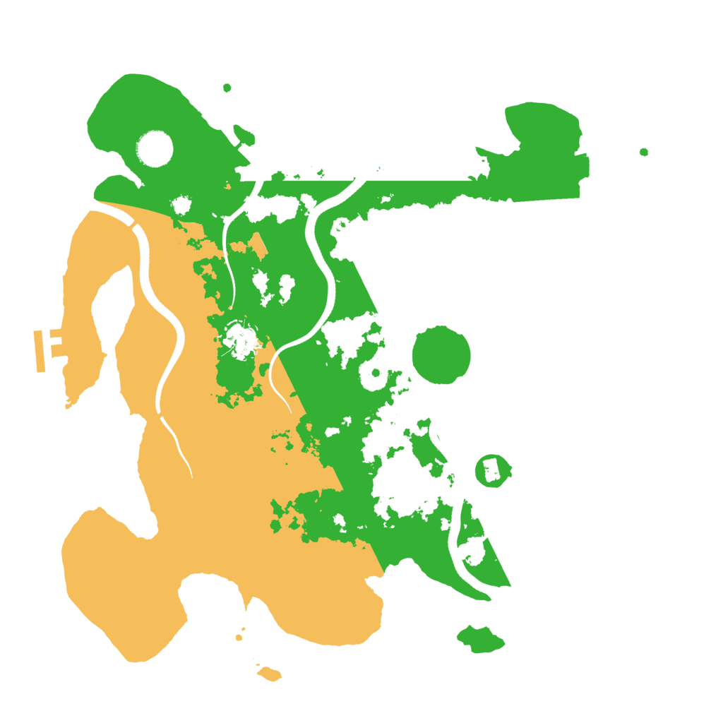 Biome Rust Map: Procedural Map, Size: 3500, Seed: 83