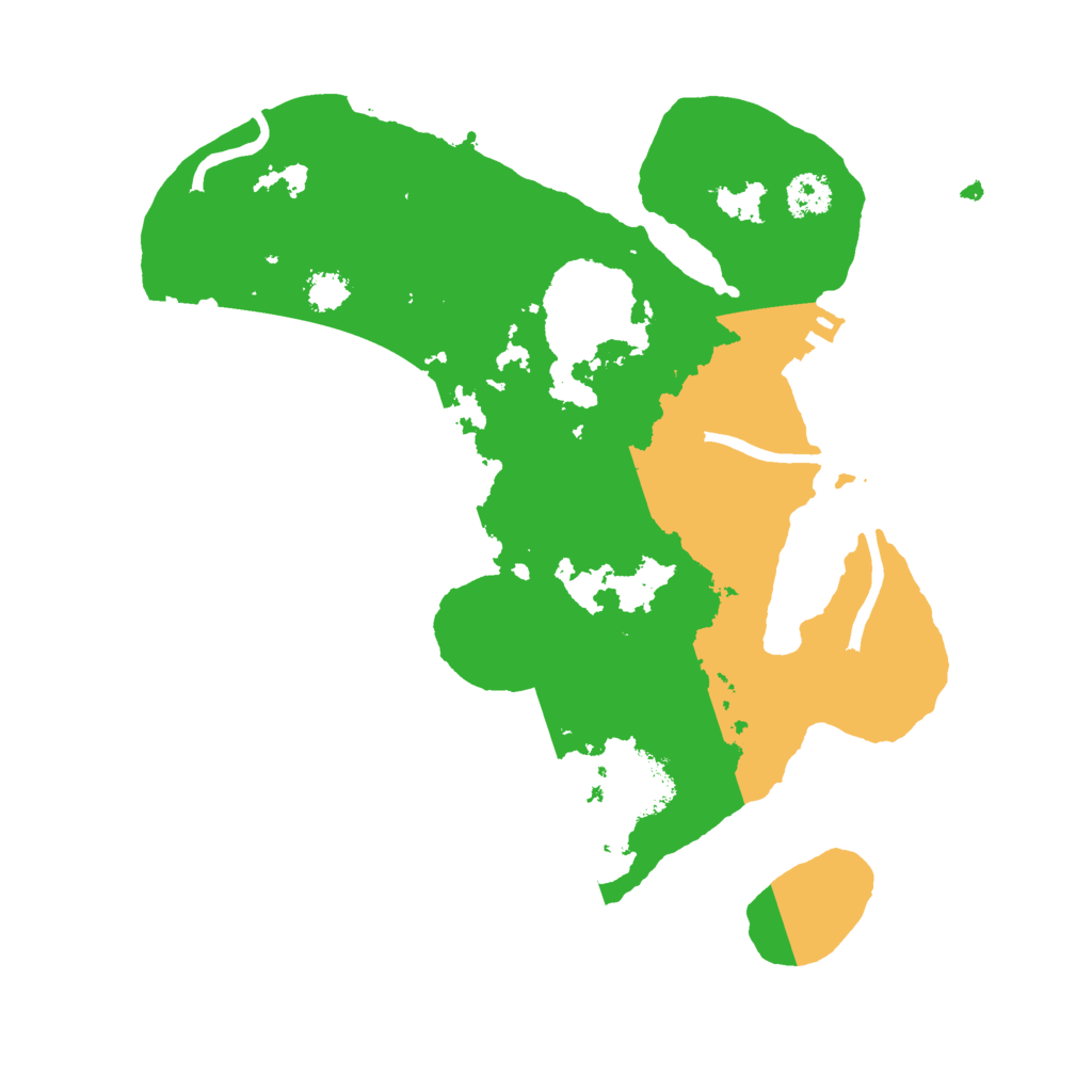 Biome Rust Map: Procedural Map, Size: 2500, Seed: 6165547