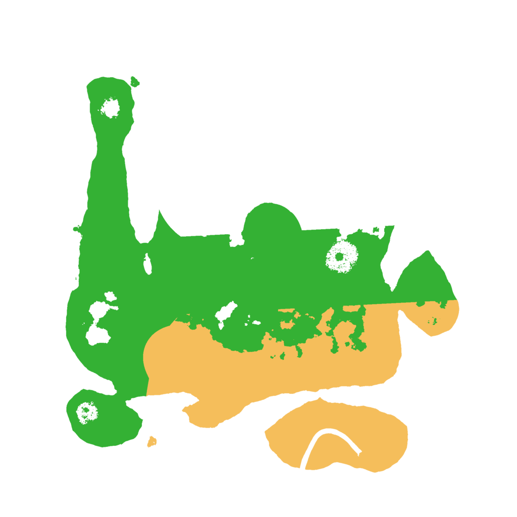 Biome Rust Map: Procedural Map, Size: 2500, Seed: 3263358