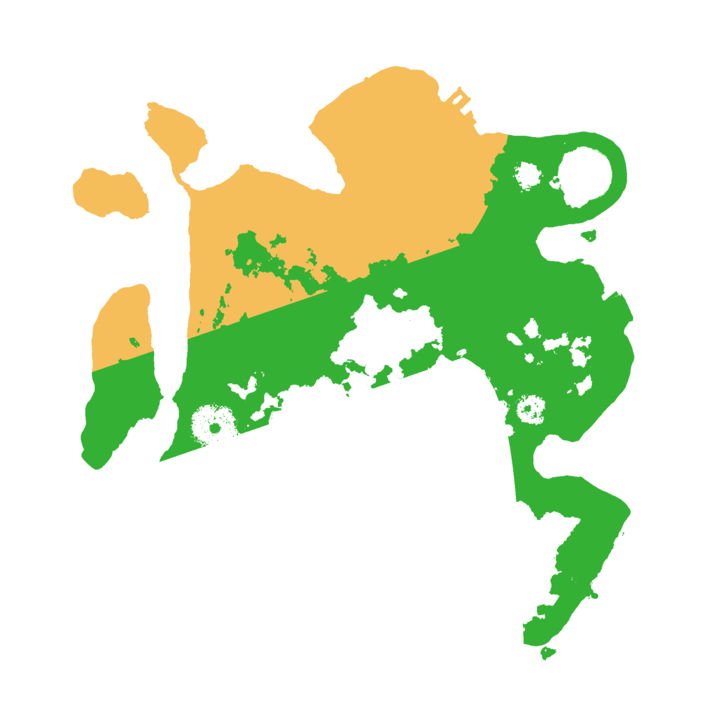 Biome Rust Map: Procedural Map, Size: 2500, Seed: 2015564