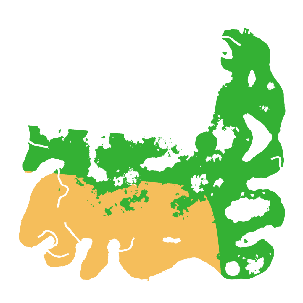 Biome Rust Map: Procedural Map, Size: 3700, Seed: 95657896