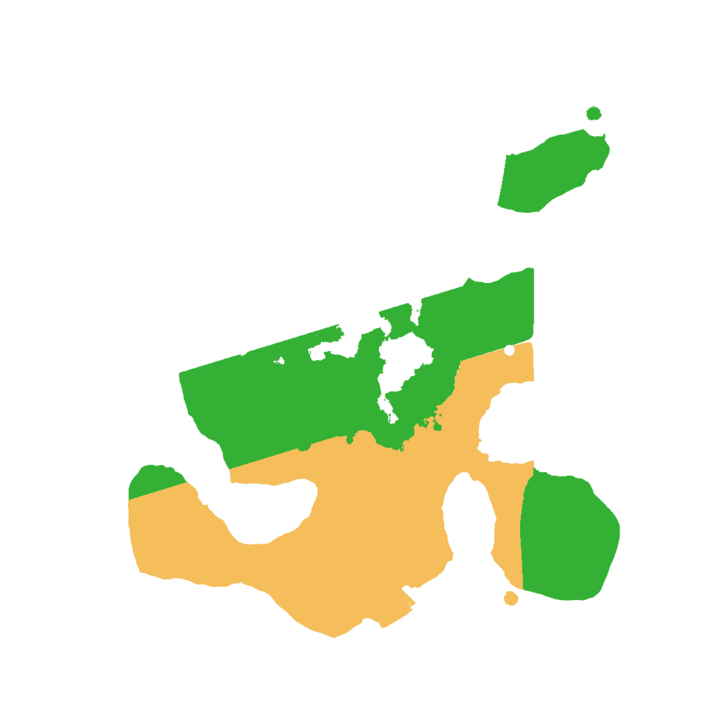 Biome Rust Map: Procedural Map, Size: 2000, Seed: 654987