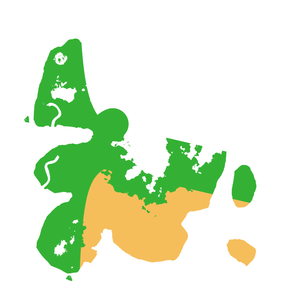 Biome Rust Map: Procedural Map, Size: 2500, Seed: 4993573
