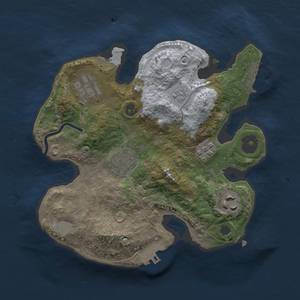 Thumbnail Rust Map: Procedural Map, Size: 2500, Seed: 1389690, 12 Monuments