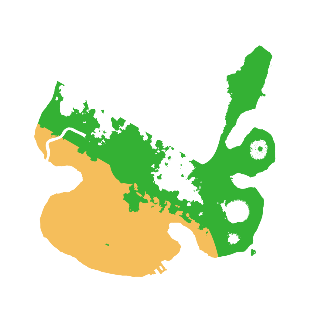 Biome Rust Map: Procedural Map, Size: 2500, Seed: 1389690