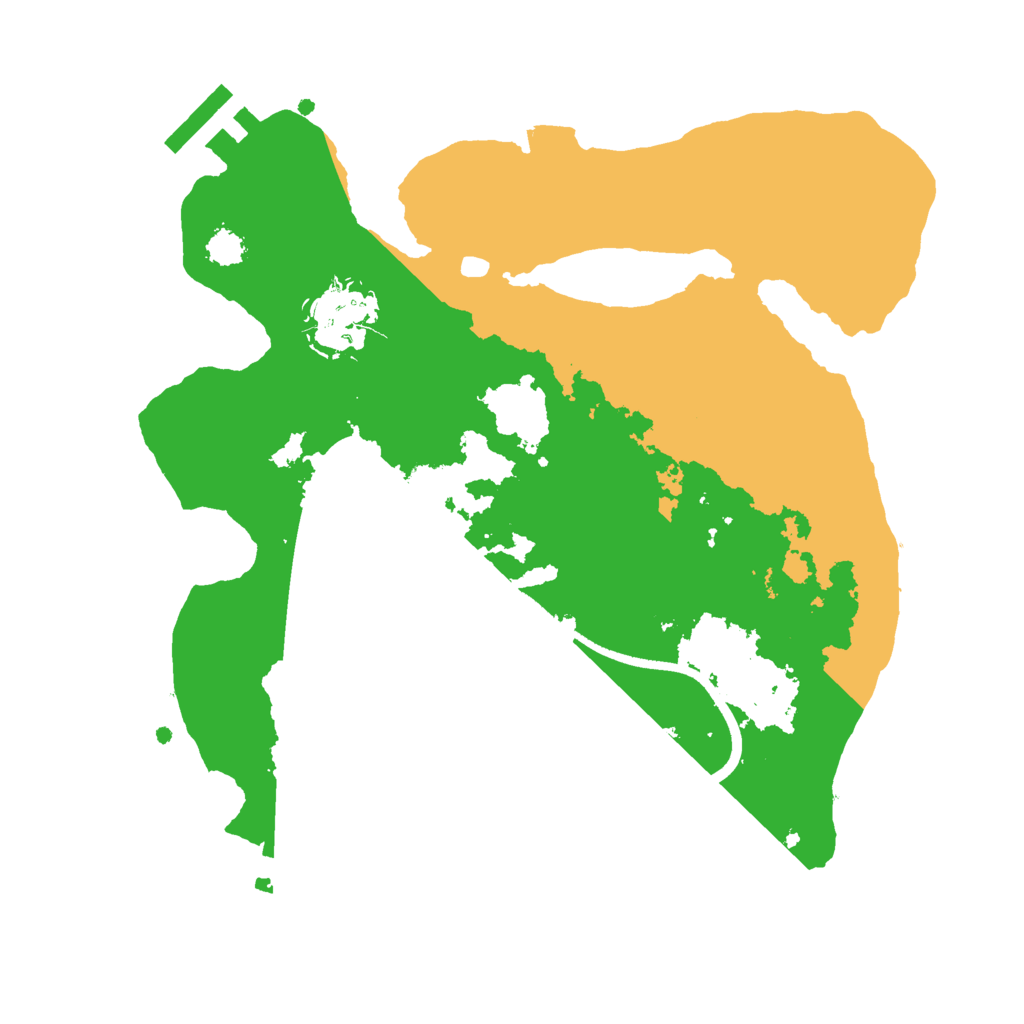 Biome Rust Map: Procedural Map, Size: 2500, Seed: 474421