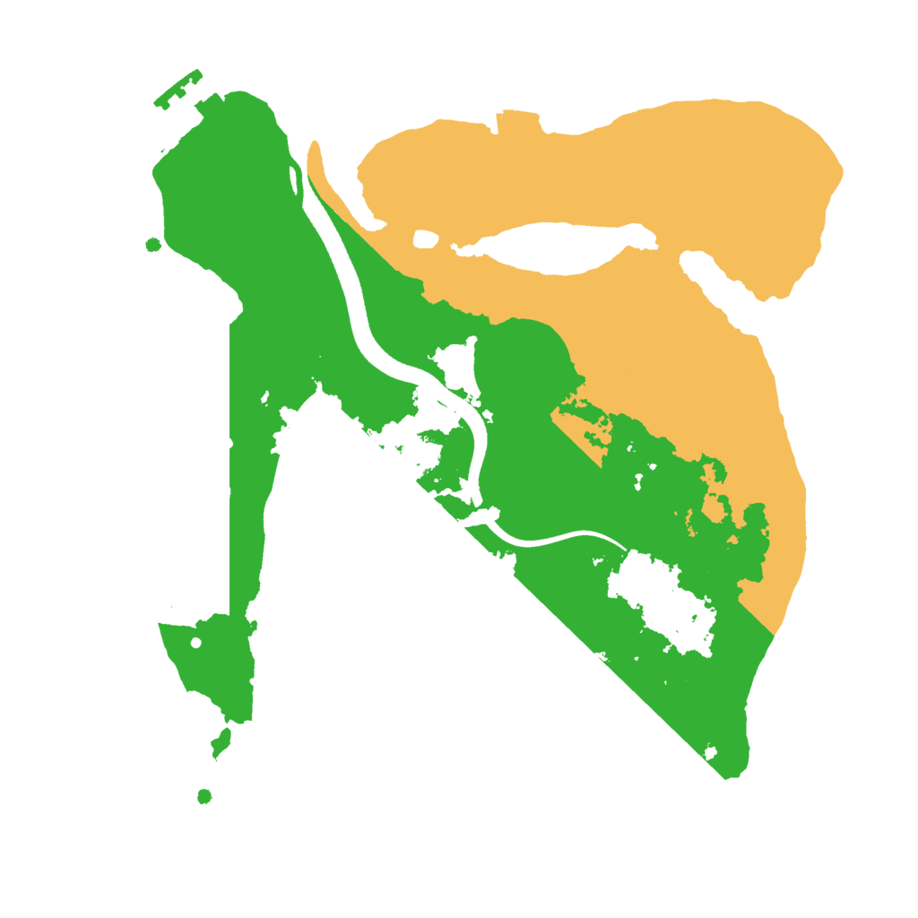Biome Rust Map: Procedural Map, Size: 2500, Seed: 474421