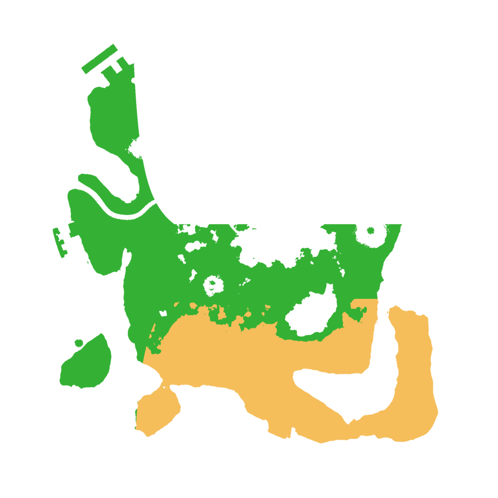 Biome Rust Map: Procedural Map, Size: 2500, Seed: 4166440