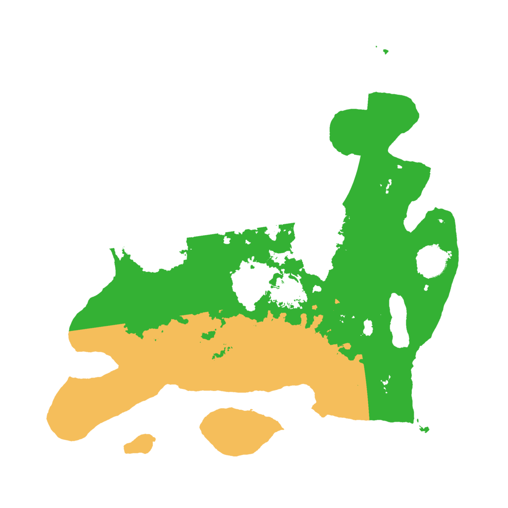 Biome Rust Map: Barren, Size: 3000, Seed: 2084003980