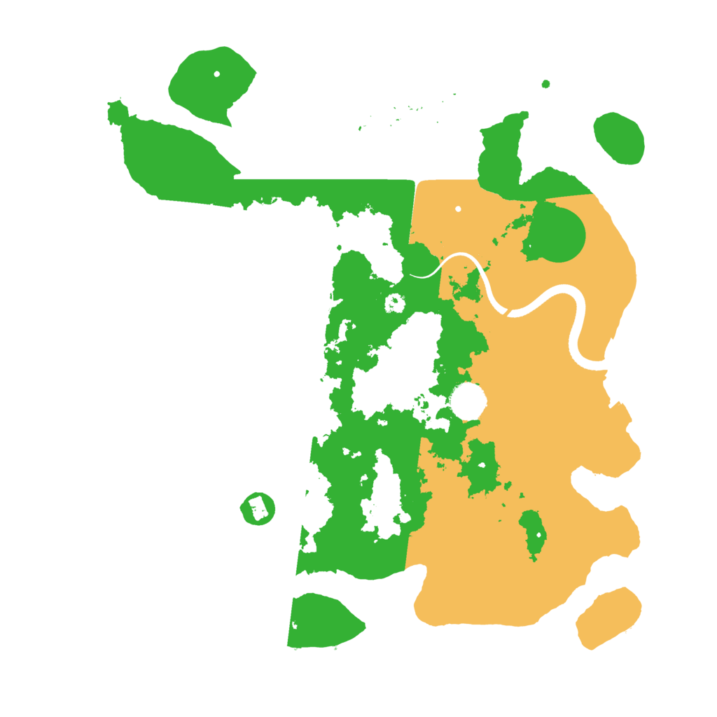 Biome Rust Map: Procedural Map, Size: 3500, Seed: 3404442