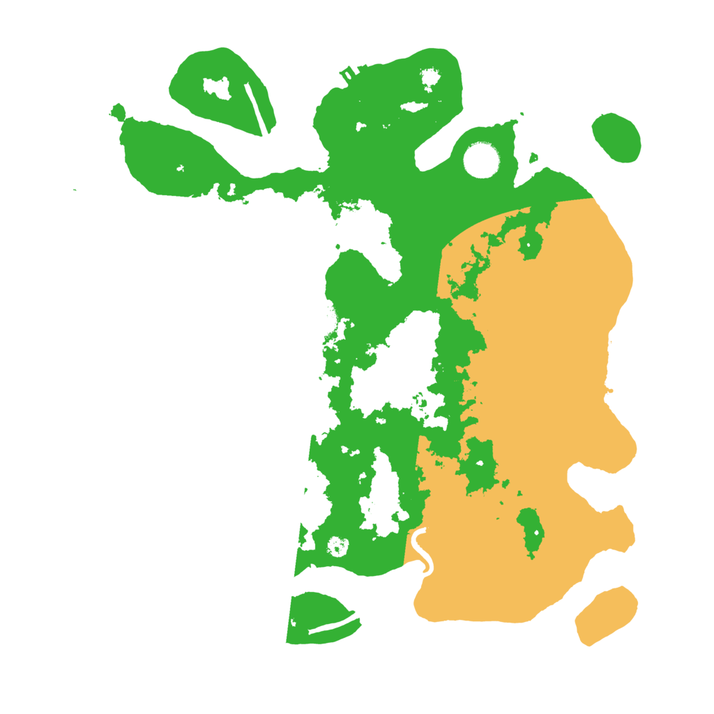 Biome Rust Map: Procedural Map, Size: 3500, Seed: 3404442