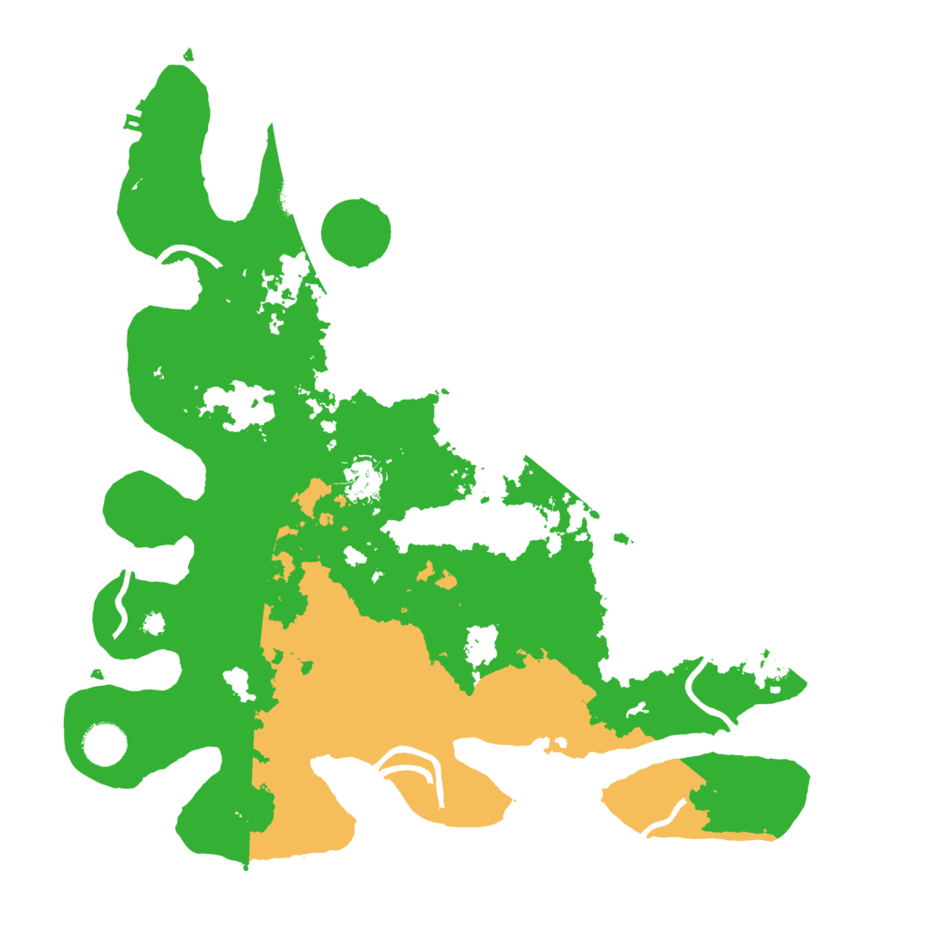 Biome Rust Map: Procedural Map, Size: 3800, Seed: 46733001