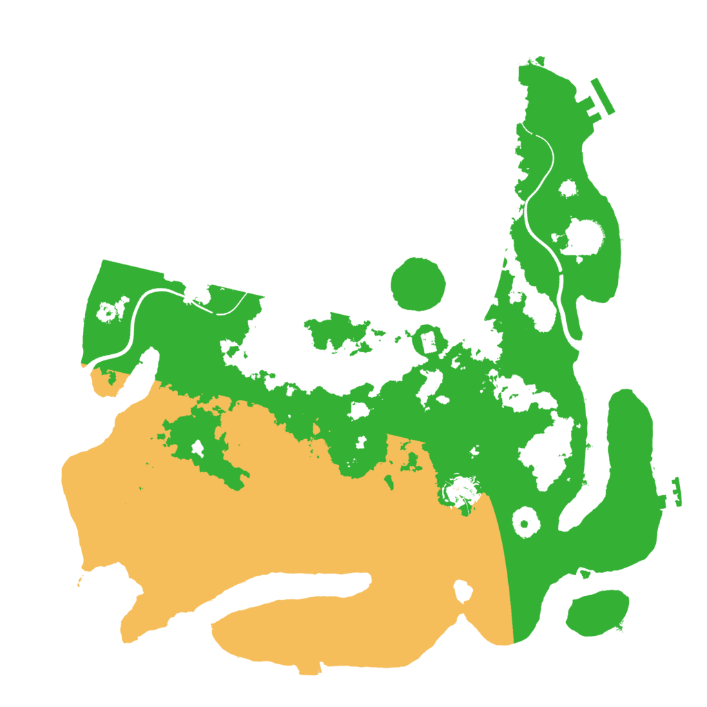 Biome Rust Map: Procedural Map, Size: 3680, Seed: 203