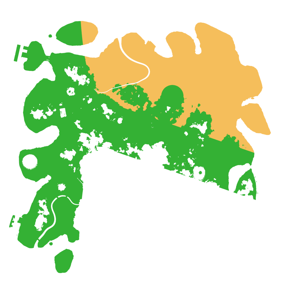 Biome Rust Map: Procedural Map, Size: 3500, Seed: 4203