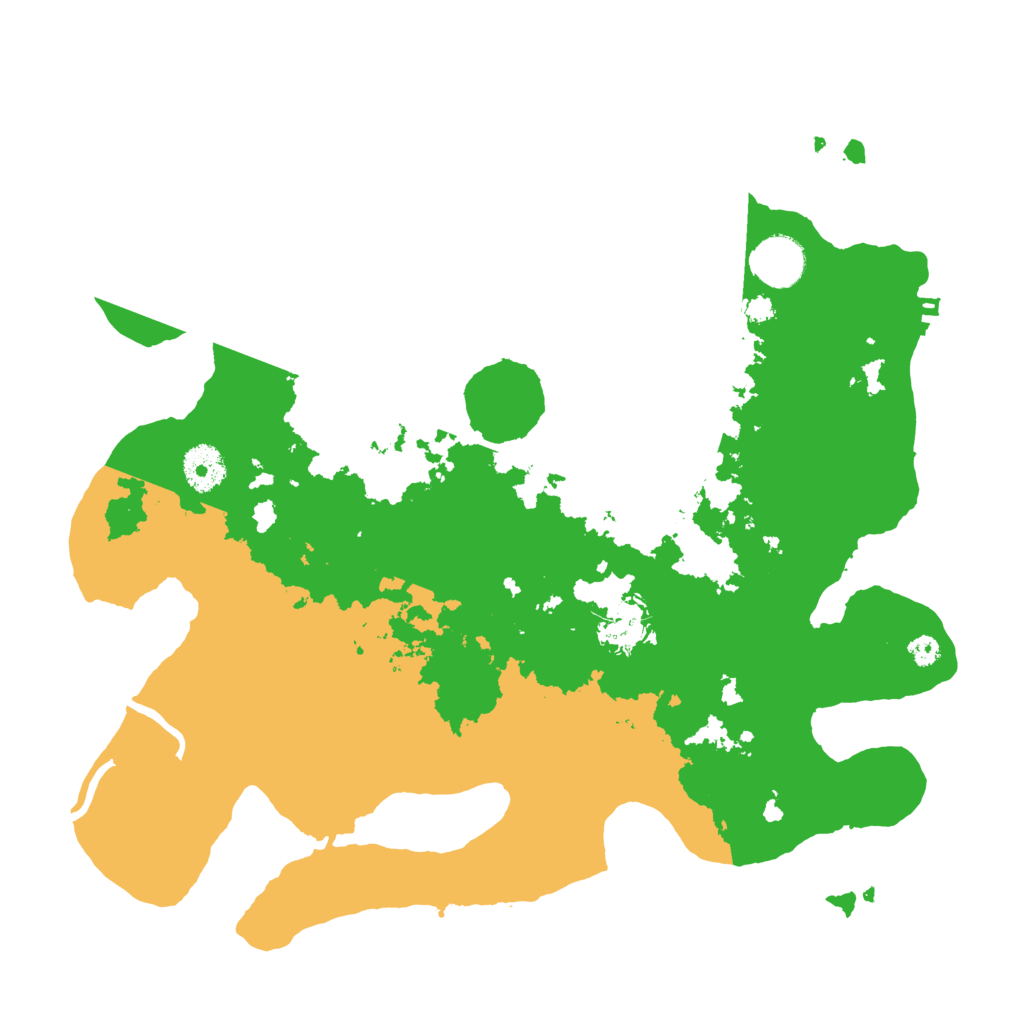 Biome Rust Map: Procedural Map, Size: 3500, Seed: 95989684