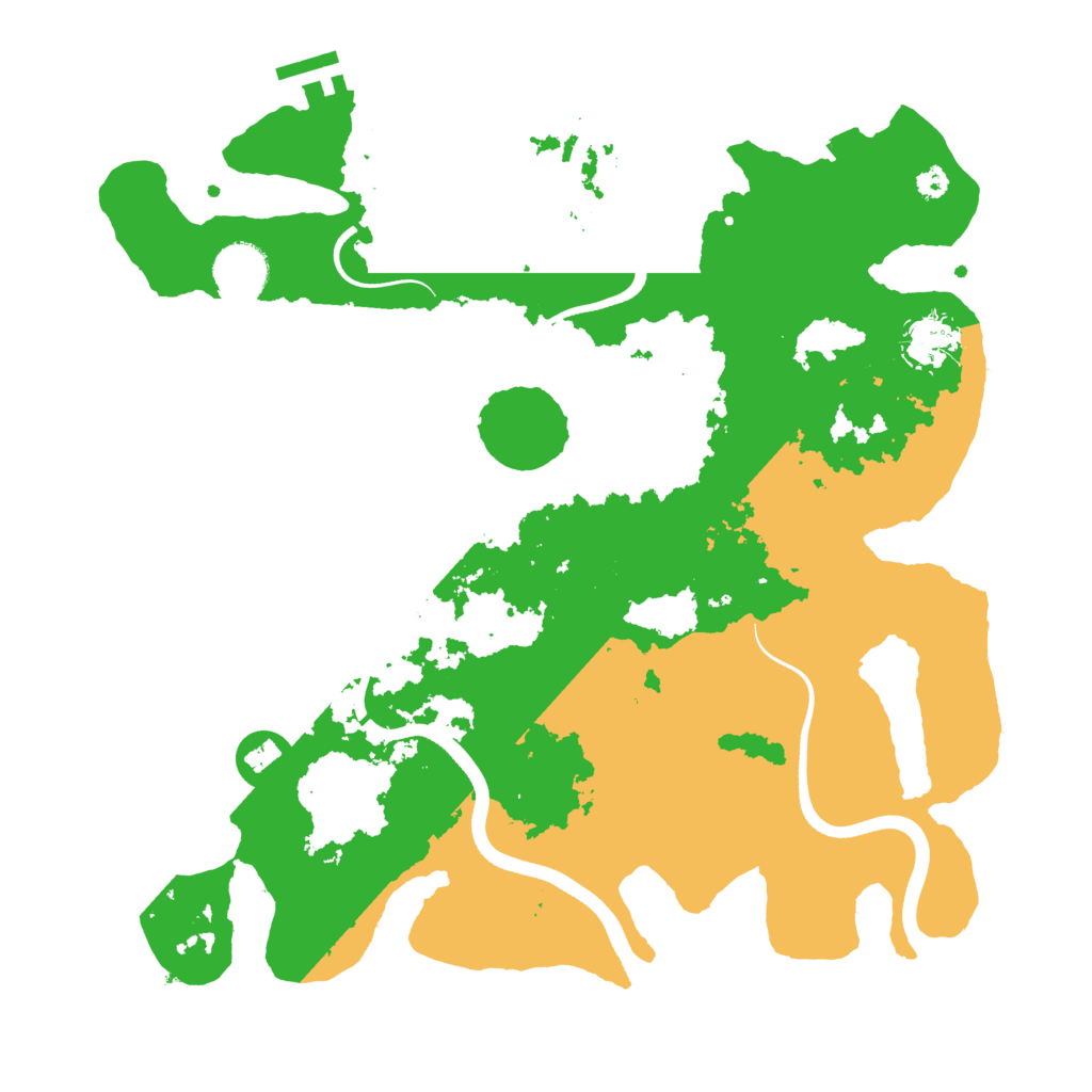 Biome Rust Map: Procedural Map, Size: 3500, Seed: 1623135