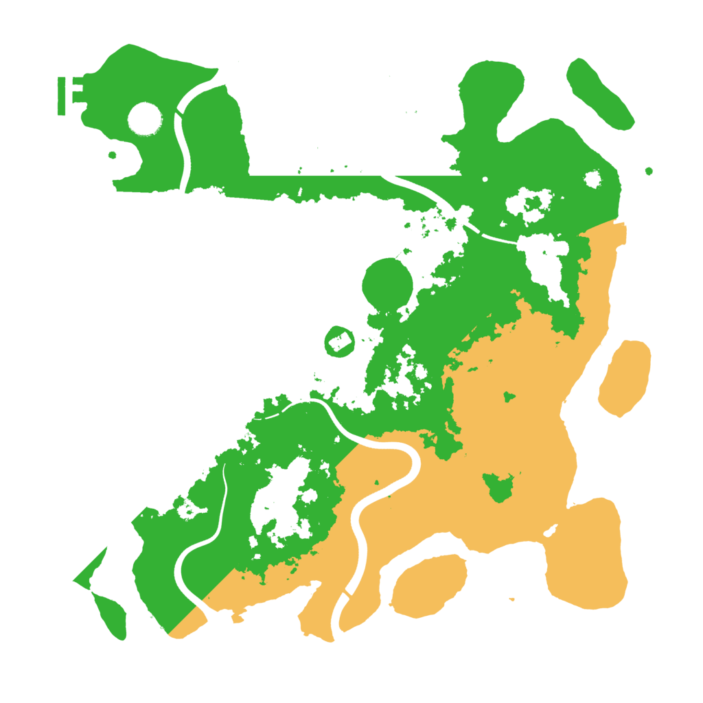 Biome Rust Map: Procedural Map, Size: 3700, Seed: 1248