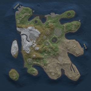 Thumbnail Rust Map: Procedural Map, Size: 2600, Seed: 2, 9 Monuments