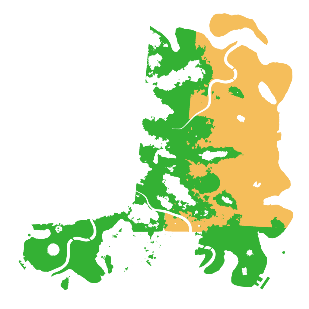 Biome Rust Map: Procedural Map, Size: 4500, Seed: 94234532